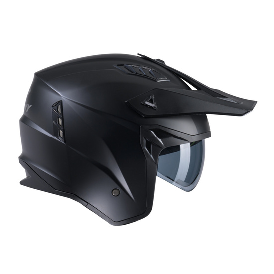 KENNY RACING KASK OTWARTY JET MODEL MILES SOLID MATT BLACK KOLOR CZARNY ROZMIAR M ( 57 - 58 CM )