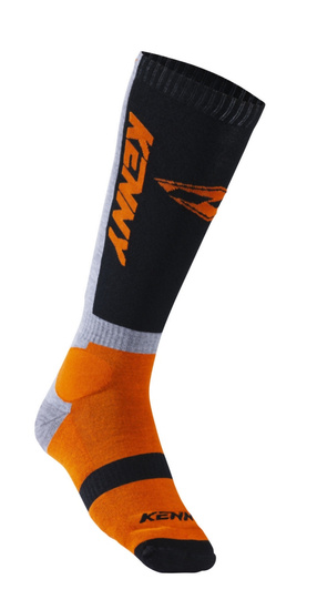 KENNY RACING SKARPETY KRÓTKIE MODEL MX TECH ORANGE KOLOR CZARNY/POMARAŃCZOWY ROZMIAR 39-42