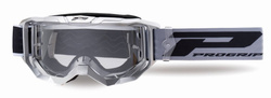 PROGRIP 2024/11 GOGLE PG3300-414 TR VISION KOLOR SREBRNY MAT (SZYBA PG3310 PRZEZROCZYSTA ANTISCRATCH, NO FOG, ANTI UV)
