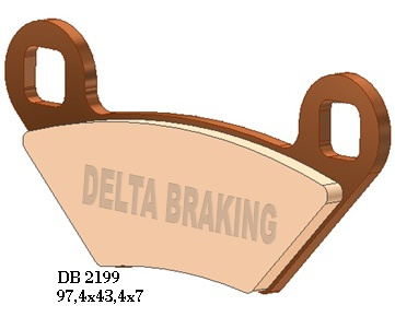 DELTA BRAKING KLOCKI HAMULCOWE KH475 POLARIS - ZASTĘPUJĄ DB2199MX-D ORAZ DB2199QD-D