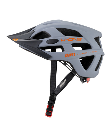 KENNY RACING KASK ROWEROWY MTB MODEL K-ONE GREY/ORANGE KOLOR SZARY/POMARAŃCZOWY ROZMIAR S/M