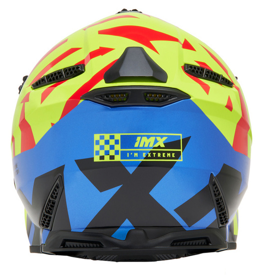 Kask iMX FMX-02 Graphic czarno biało fluo