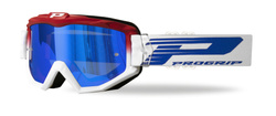 PROGRIP GOGLE PG3201-130 FL ATZAKI KOLOR CZERWONY BIAŁY (SZYBA PG 3246C NIEBIESKA LUSTRZANA ANTISCRATCH, NO FOG, ANTI UV) (3201-130 FL;PZ3201ROBIFL) - WYCOFANE Z OFERTY - WYPRZEDAŻ