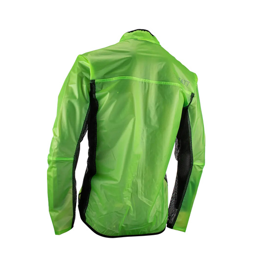 LEATT KURTKA PRZECIWDESZCZOWA MTB ROWEROWA (PÓŁPRZEŹROCZYSTA) JACKET RACECOVER LIME KOLOR ŻÓŁTY ROZMIAR L
