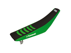 BLACKBIRD POKROWIEC / POSZYCIE NA SIEDZENIE KAWASAKI KXF 250 '21-'23, KXF 450 '19-'23 DOUBLE GRIP 3 KOLOR ZIELONY CZARNY
