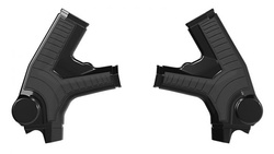 RACETECH (RTECH) OSŁONY RAMY (KOMPLET) BI-MATERIAL SUPER GRIP SURRON ULTRA BEE ELECTRIC '23-25 KOLOR CZARNY