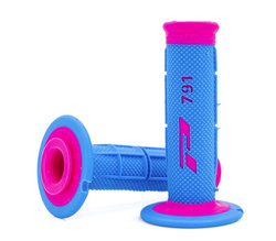 PROGRIP MANETKI PG791 OFF ROAD (22+25MM, DŁ.115MM) KOLOR JASNO NIEBIESKI/FUXIA (DWUSKŁADNIKOWE) (791-389) (PG791FU/LB)