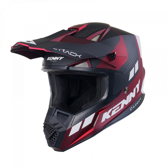 KENNY RACING KASK CROSS/ENDURO MODEL TRACK GRAPHIC CANDY RED MATT KOLOR CZARNY/CZERWONY/BIAŁY ROZMIAR L ( 59 - 60 CM )