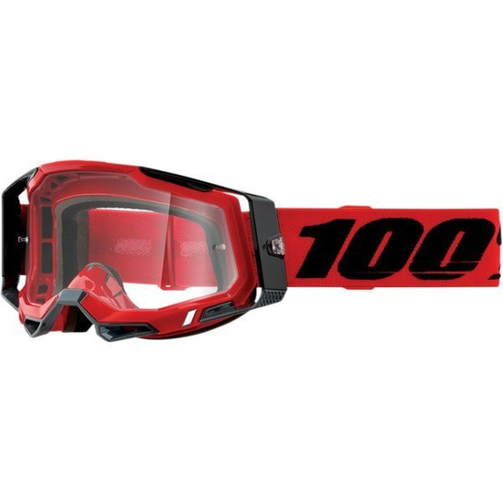 Gogle 100% Racecraft 2 Red Szyba Przezroczysta