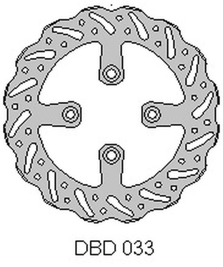 DELTA BRAKING TARCZA HAMULCOWA TYŁ GAS-GAS 65MC '21, KTM SX65 '04-21, WAVE (160X45X3MM) (4X6,5MM) (NG1026)