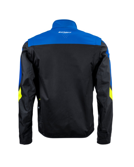 KENNY RACING KURTKA ADVENTURE/ENDURO MODEL SOFTSHELL BLUE KOLOR CZARNY/NIEBIESKI/ŻÓŁTY ROZMIAR XXXL