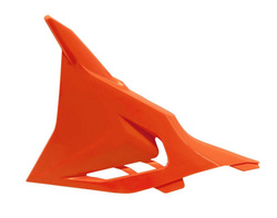 RACETECH (RTECH) OSŁONA FILTRA POWIETRZA LEWA KTM SX 125/250/300, SXF 250/350/450 '23-'24, XC/XC-F 125/250/300/350/450 '23-'24, EXC/EXC-F/XC/XCF-W 125/250/300/350/450 '24, KOLOR POMARAŃCZOWY