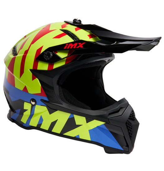 Kask iMX FMX-02 Graphic czarno biało fluo