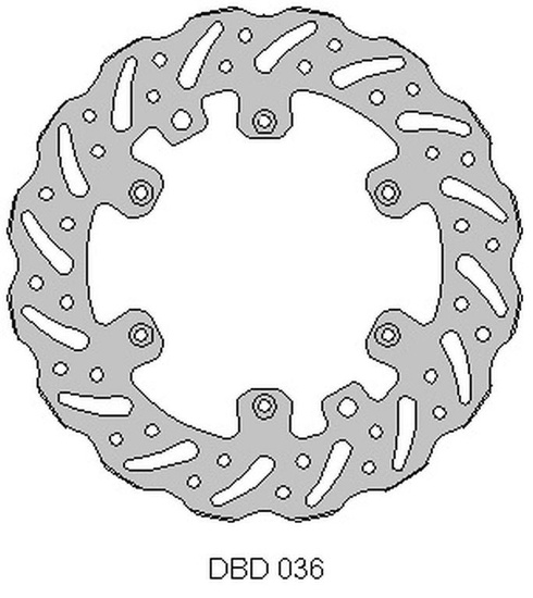 DELTA BRAKING TARCZA HAMULCOWA PRZÓD KTM 2T/4T '91-21, HUSABERG, HUSQVARNA, GAS-GAS '21, WAVE (260X126,5X3MM) (6X6,5MM) (NG140)