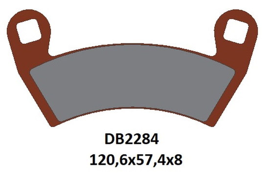 DELTA BRAKING KLOCKI HAMULCOWE KH656 PRZÓD POLARIS RANGER ELECTRIC '16-'22, SPORTSMAN 325 '14-'15, RANGER 570 '14-'22, RANGER/RZR 4 900 '17-'19, GENERAL/RANGER 1000 '16-'22, RZR 1000 '14-'22