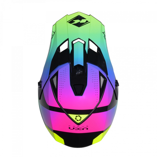 KENNY RACING KASK CROSS/ENDURO MODEL TRACK GRAPHIC NEON KOLOR CZARNY/ZIELONY/RÓŻOWY ROZMIAR L ( 59 - 60 CM )