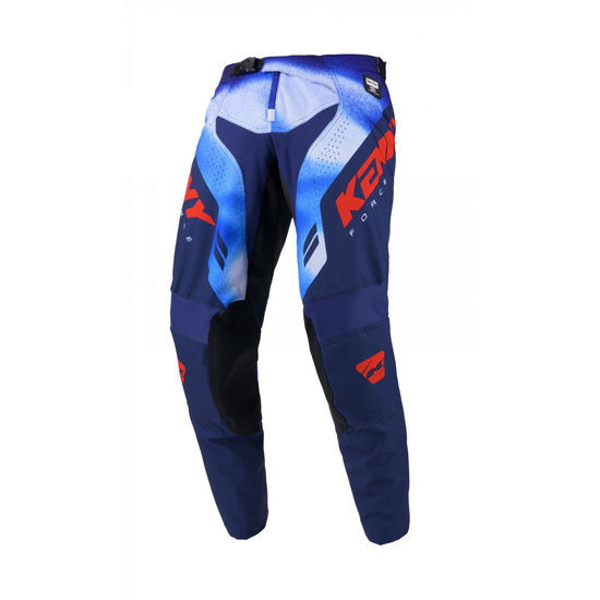 KENNY RACING SPODNIE CROSS/ENDURO MODEL FORCE FOG BLUE KOLOR NIEBIESKI/CZERWONY ROZMIAR 36