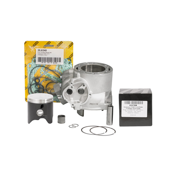 PROMX CYLINDER KOMPLETNY (CYLINDER + TŁOK + TOP-END + ŁOŻYSKO) KTM SX / EXC 250/300 '12-'17 , HUSQVARNA TE 250 / 300 '14-'17 (GAŹNIK) (NICASYL) (STD. BORE 72MM) 54830338300