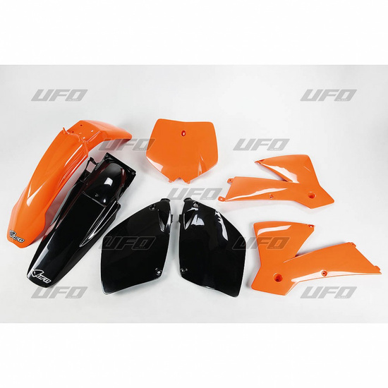 UFO KOMPLET PLASTIKÓW KTM SX-SXF '01-'02 KOLOR OEM (POMARAŃCZOWY/CZARNY) (KT501E999)