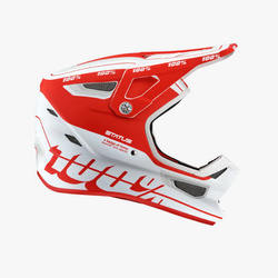 100 PROCENT WYPRZEDAŻ MTB KASK ROWEROWY MODEL STATUS TOPENGA RED/WHITE KOLOR BIAŁY/CZERWONY ROZMIAR XL (61-62CM)
