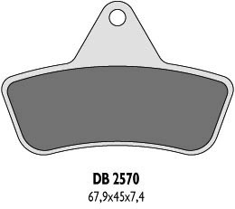 DELTA BRAKING KLOCKI HAMULCOWE KH271 ARCTIC CAT`96-04 (F+R) - ZASTĘPUJĄ DB2570MX-D ORAZ DB2570QD-D