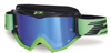 PROGRIP GOGLE PG3201-138 FL ATZAKI KOLOR CZARNY ZIELONY (SZYBA PG 3246C NIEBIESKA LUSTRZANA ANTISCRATCH, NO FOG, ANTI UV) (3201-138 FL) - WYCOFANE Z OFERTY - WYPRZEDAŻ