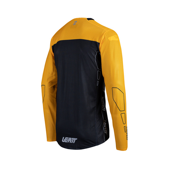 LEATT KOSZULKA ROWEROWA MTB GRAVITY 4.0 JERSEY GOLD KOLOR ZŁOTY/CZARNY ROZMIAR L