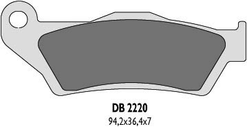 DELTA BRAKING KLOCKI HAMULCOWE KH181 PRZÓD BREMBO - ZASTĘPUJĄ DB2220MX-D ORAZ DB2220QD-D