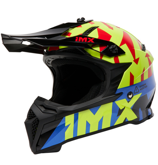 Kask iMX FMX-02 Graphic czarno biało fluo
