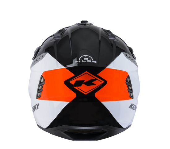 KENNY RACING KASK OTWARTY JET MODEL MILES GRAPHIC BLACK/ORANGE KOLOR BIAŁY/CZARNY/SZARY/POMARAŃCZOWY ROZMIAR L ( 59 - 60 CM )