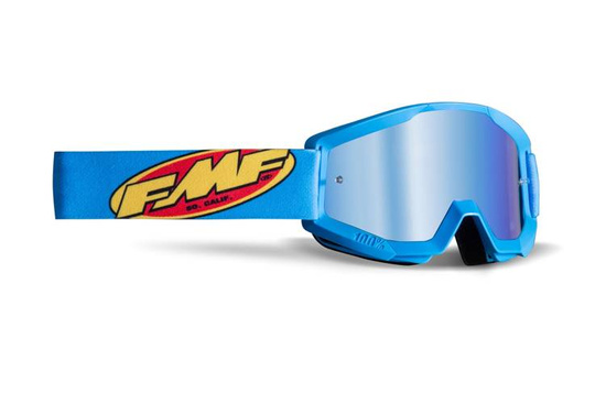 Gogle FMF PowerCore Cyjan, szyba lustrzana