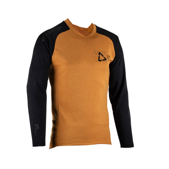 LEATT KOSZULKA ROWEROWA MTB ALLMTN 5.0 JERSEY RUST KOLOR RDZAWY/CZARNY ROZMIAR L