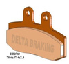 DELTA BRAKING KLOCKI HAMULCOWE KH113 / KH256 PRZÓD APRILIA RED ROSE 125 '87-'94, ATLANTIC 500 '02-'04, SPORTCITY 125 '04-'12, GILERA DAKOTA 350/500 '85-'87, HONDA CRM 125 '90-'99, NSR 125 '91-'03, CMX 250 REBEL '97-'00, SJ 50 '93-'99