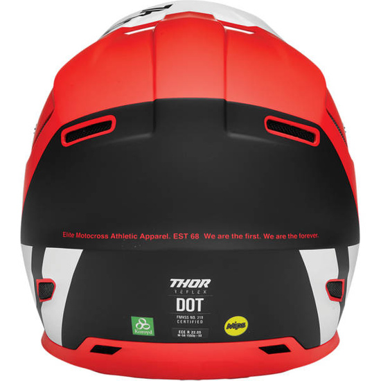 Kask THOR Reflex Cube czerwono czarny
