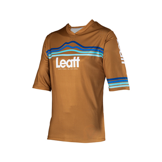 LEATT KOSZULKA ROWEROWA MTB ENDURO 3.0 JERSEY PEANUT KOLOR BRĄZOWY ROZMIAR L