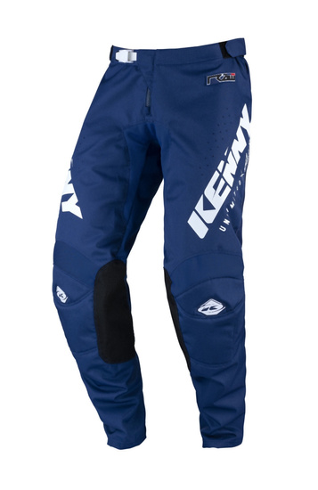 KENNY RACING SPODNIE CROSS/ENDURO MODEL TRACK RAW NAVY KOLOR NIEBIESKI/BIAŁY ROZMIAR 36