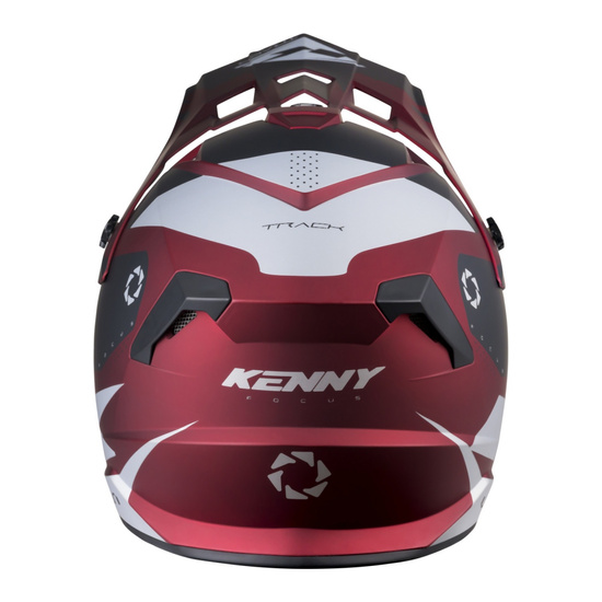 KENNY RACING KASK CROSS/ENDURO MODEL TRACK CANDY RED KOLOR SZARY/CZERWONY/BIAŁY ROZMIAR L ( 59 - 60 CM )