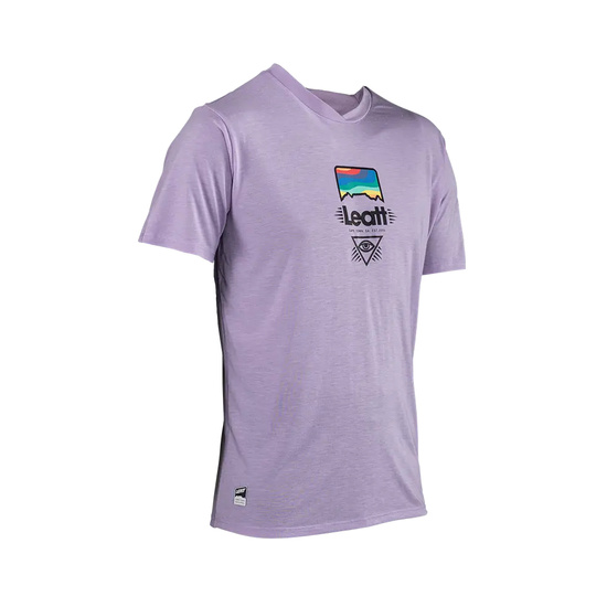 LEATT KOSZULKA ROWEROWA MTB GRAVITY 1.0 JERSEY LAVENDER KOLOR FIOLETOWY ROZMIAR L