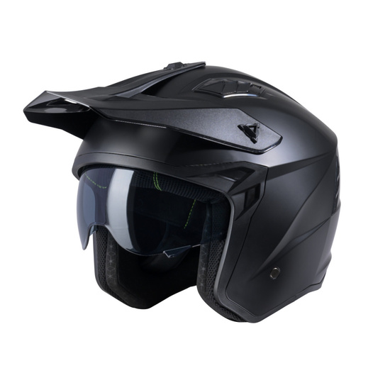 KENNY RACING KASK OTWARTY JET MODEL MILES SOLID MATT BLACK KOLOR CZARNY ROZMIAR M ( 57 - 58 CM )