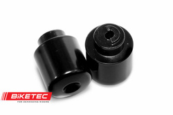 BIKETEC KOŃCÓWKI/CIĘŻARKI KIEROWNICY HONDA (PATRZ OPIS DODATKOWY) KOLOR CZARNY 2403020000, OEM: 53105-MK4-620
