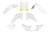 RACETECH (RTECH) 2024/12 KOMPLET PLASTIKÓW HUSQVARNA TC 85 '25 KOLOR OEM BIAŁY / ŻÓŁTY