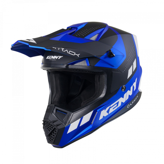 KENNY RACING KASK CROSS/ENDURO MODEL TRACK GRAPHIC CANDY BLUE MATT KOLOR CZARNY/NIEBIESKI/BIAŁY ROZMIAR XXL ( 63 - 64 CM )