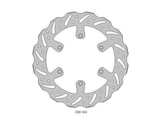 DELTA BRAKING TARCZA HAMULCOWA PRZÓD YAMAHA YZ 125 '17-21, WRF/YZ/YZF 250 '15-21, WRF/YZF 450 '16-21 WAVE (270X118X3,1MM) (6X6,5MM) (NG719,NG1153)