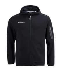 KENNY RACING BLUZA Z KAPTUREM MODEL CORE BLACK KOLOR CZARNY ROZMIAR XXL