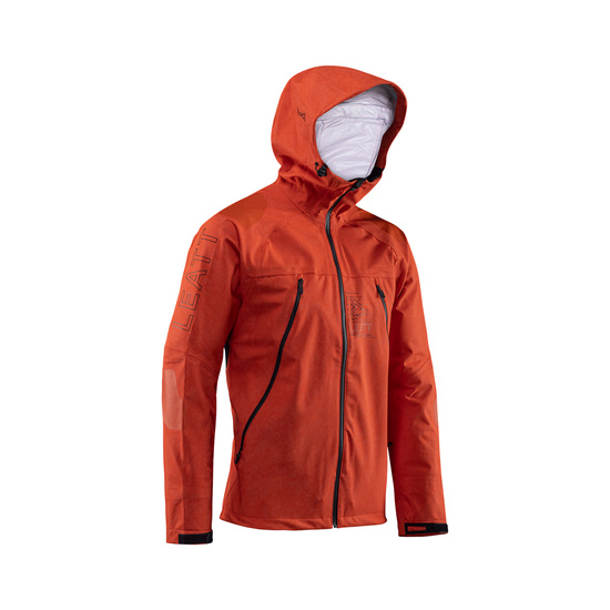 LEATT KURTKA ROWEROWA MTB HYDRADRI 5.0 JACKET GLOW KOLOR CZERWONY/CZARNY ROZMIAR M
