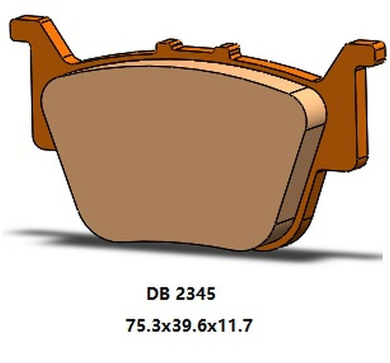 DELTA BRAKING KLOCKI HAMULCOWE KH714 TYŁ KH714 HONDA SXS 500 PIONEER '15-'22, SXS 520 PIONEER '21-'22, SXS 700 PIONEER '16-'22