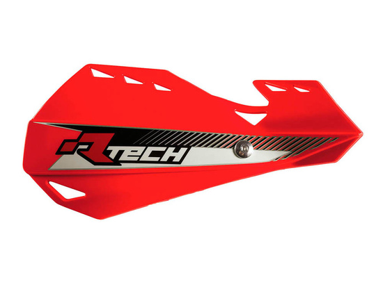 RACETECH (RTECH) OSŁONY RĄK (HANDBARY) DUAL EVO KOLOR CZERWONY (Z MOCOWANIAMI DO KIEROWNICY)