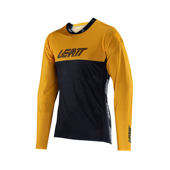 LEATT KOSZULKA ROWEROWA MTB GRAVITY 4.0 JERSEY GOLD KOLOR ZŁOTY/CZARNY ROZMIAR L