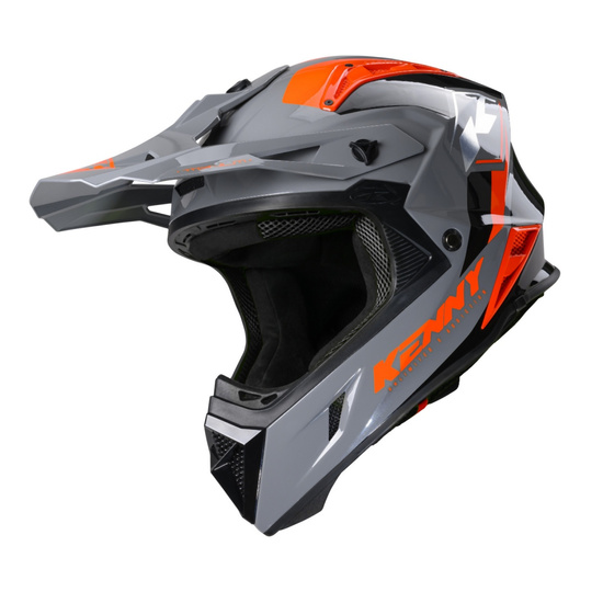 KENNY RACING WYPRZEDAŻ KASK CROSS/ENDURO MODEL TITANIUM MIPS GREY/ORANGE KOLOR SZARY/POMARAŃCZOWY/CZARNY ROZMIAR L ( 59 - 60 CM )