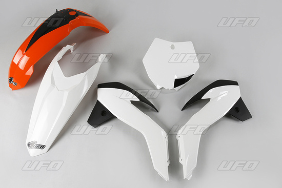 UFO KOMPLET PLASTIKÓW KTM SX 85 '13-'17 KOLOR OEM '17 (POMARAŃCZOWY/BIAŁY)